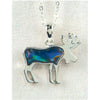 Glacier pearle majestic moose necklace