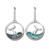 Glacier pearle majestic whale tail earrings