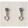 Glacier pearle maple leaf frost earrings