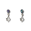 Glacier pearle maple leaf frost earrings