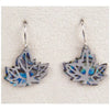 Glacier pearle maple leaf swing earrings