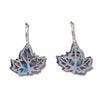 Glacier pearle maple leaf swing earrings
