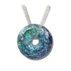 Glacier pearle mosaic wheel necklace