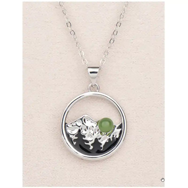 Jade mountain memories necklace