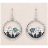 Glacier pearle mountain memories earrings
