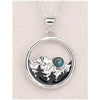Glacier pearle mountain memories necklace