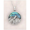 Glacier pearle mountains necklace