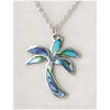 Glacier pearle palm tree necklace