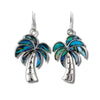 Glacier pearle palm trees earrings