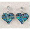 Glacier pearle passionate heart earrings