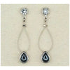 Hematite poise earrings