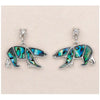 Glacier pearle polar bears earrings