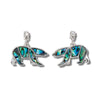 Glacier pearle polar bears earrings