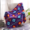 Polar fleece blanket purple