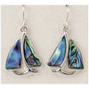 Glacier pearle sail boat earrings
