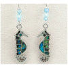 Glacier pearle sea horse earrings