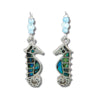 Glacier pearle sea horse earrings