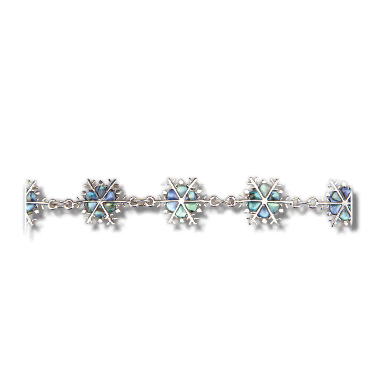 Glacier Pearle Snowflakes Link Bracelet