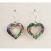 Glacier pearle sparkle heart earrings