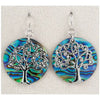 Glacier pearle tree of life earrings