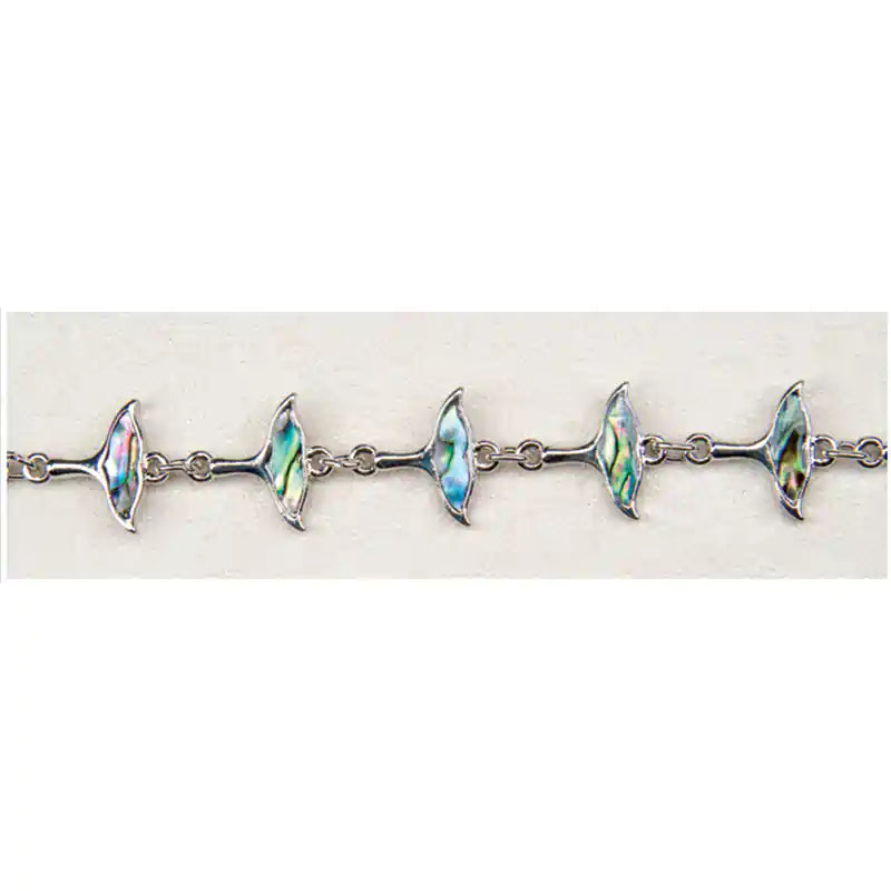 Glacier Pearle Whale Tail Link Bracelet