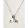 Glacier pearle whale tail necklace