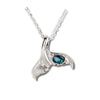 Glacier pearle whale tail-sculpted necklace