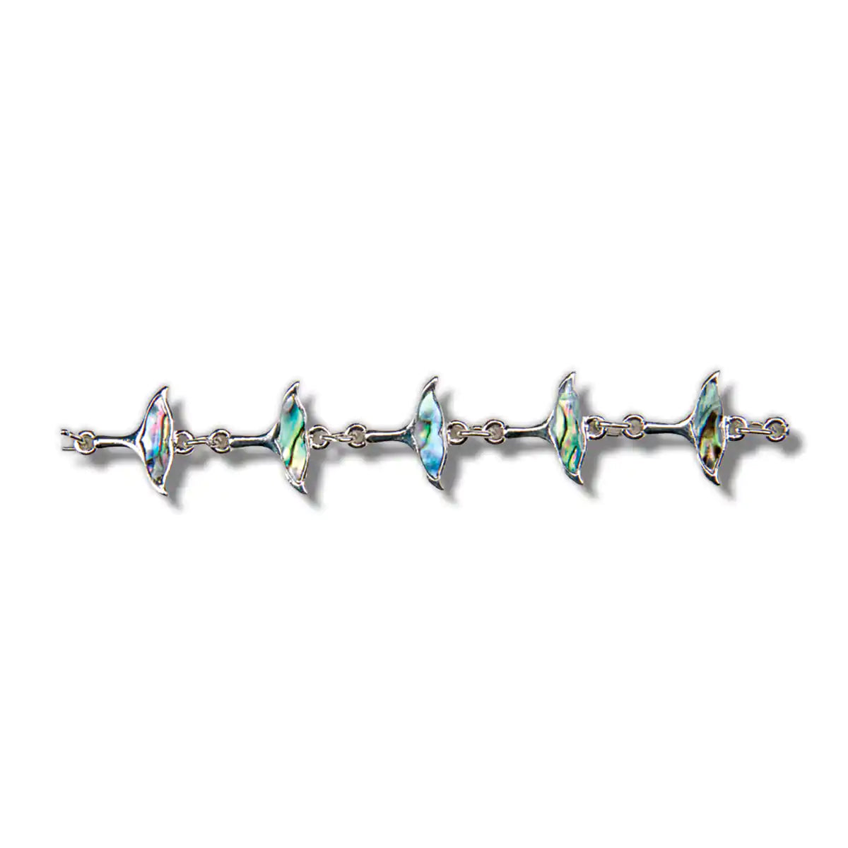 Glacier Pearle Whale Tail Link Bracelet