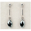 Hematite whisper earrings