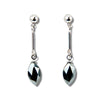 Hematite whisper earrings