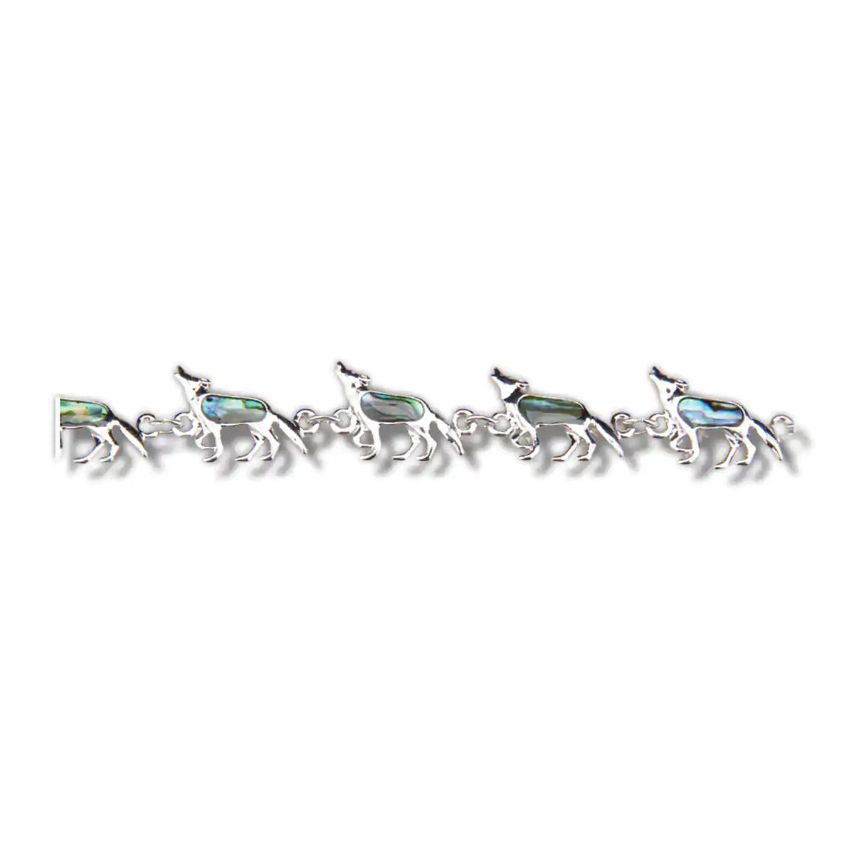 Glacier Pearle Wolf Link Bracelet