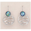Glacier pearle woven basket earrings