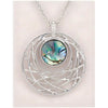 Glacier pearle woven basket necklace