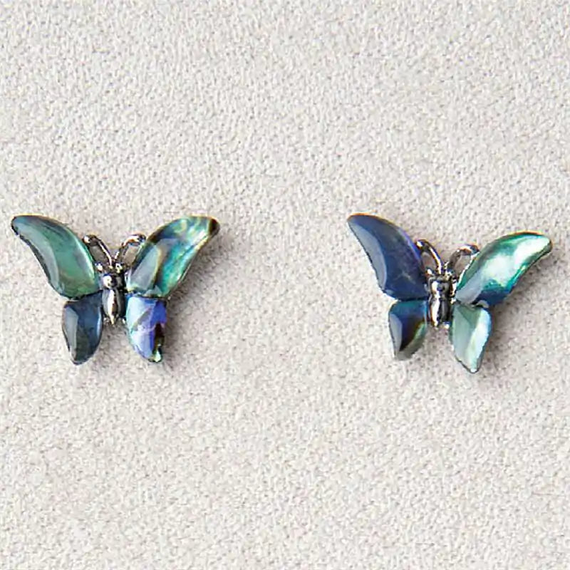 Glacier pearle butterfly earrings
