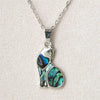 Glacier pearle cat necklace