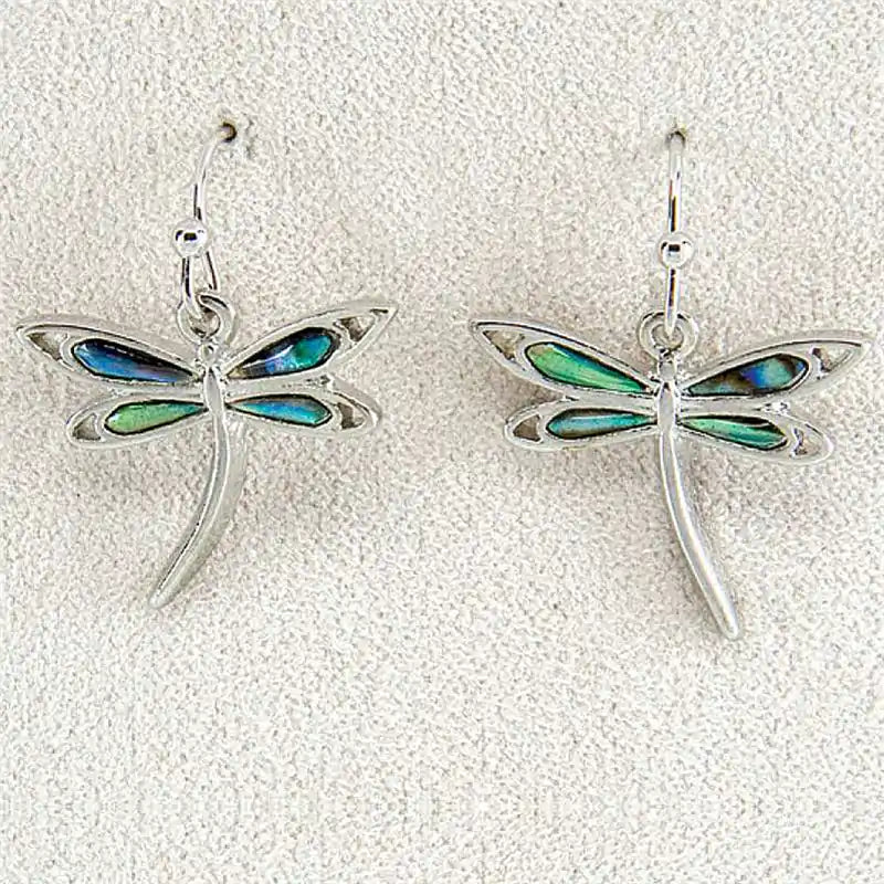 Glacier pearle elegant dragonfly earrings