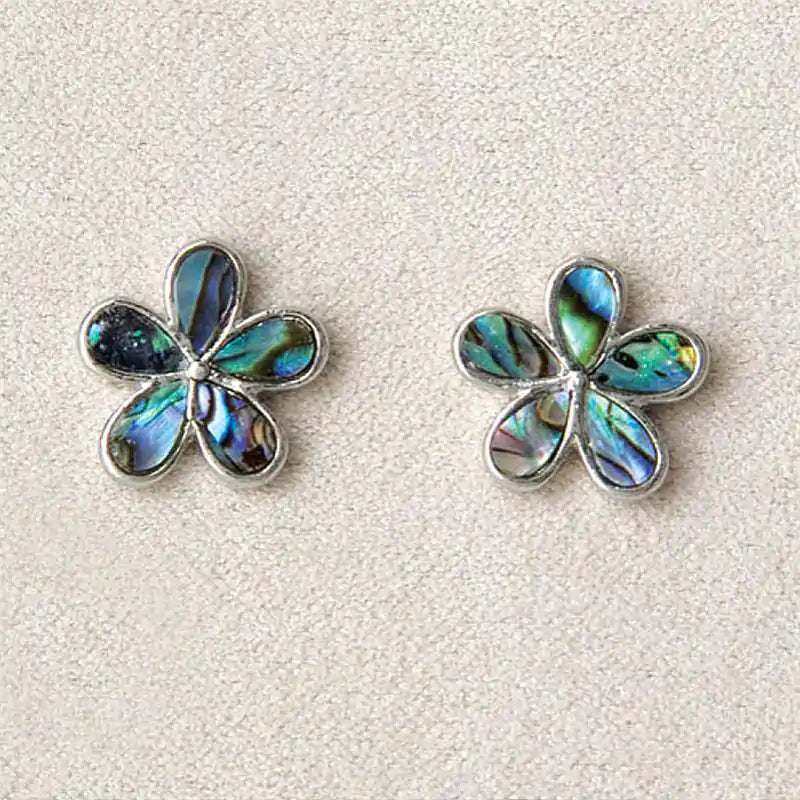 Glacier pearle forget-me-not-stud earrings