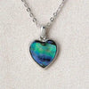 Glacier pearle framed heart necklace