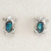 Glacier pearle frog earrings