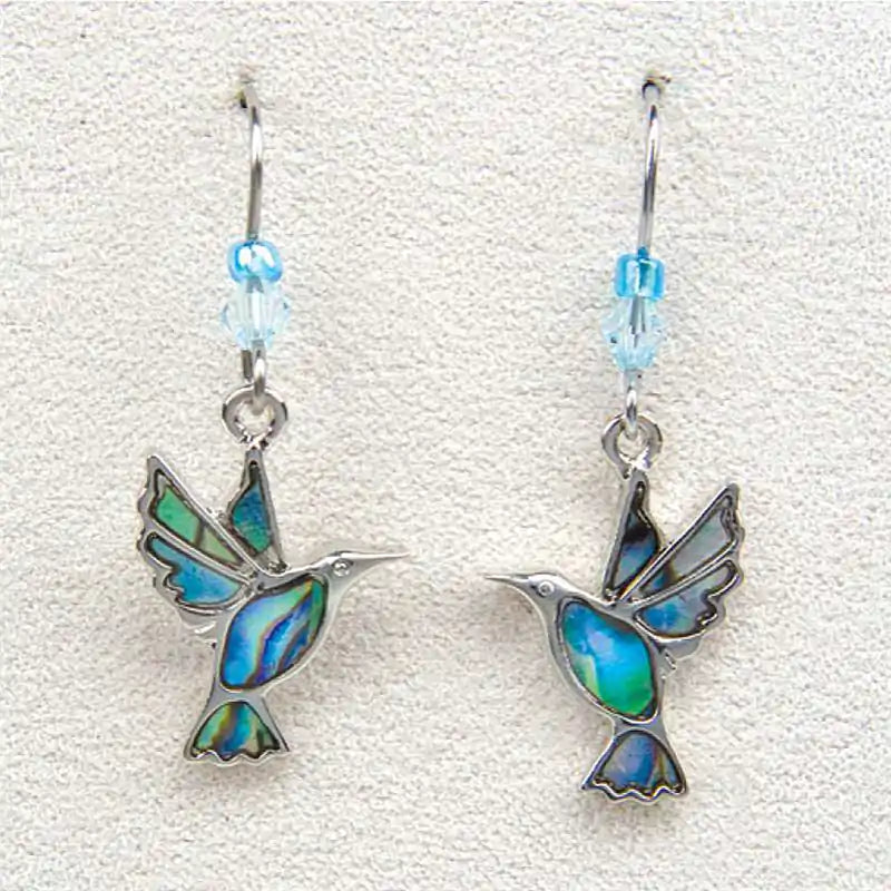 Glacier pearle hummingbirds earrings