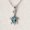 Glacier pearle turtle necklace