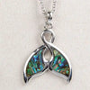 Glacier pearle whale tail-fancy necklace