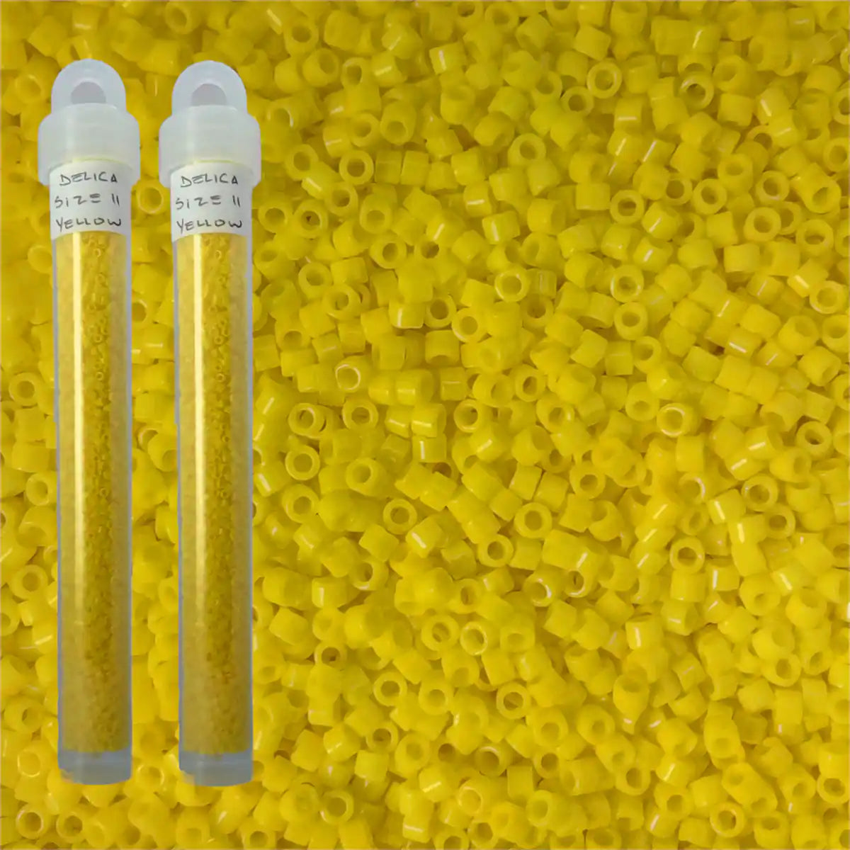 Delica beads yellow size 11