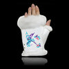 Fingerless gloves flying hummingbird