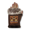 Fingerless gloves owl