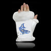 Fingerless gloves salmon