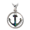 Glacier pearle anchor necklace