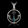 Glacier pearle anchor necklace