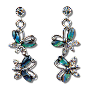 Glacier Pearle Butterfly Duo Earrings