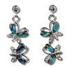 Glacier pearle butterfly duo earrings